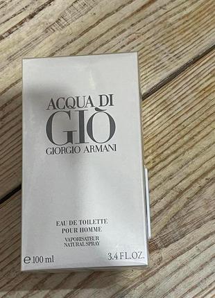 100 мл giorgio armani acqua di gio pour homme туалетная вода