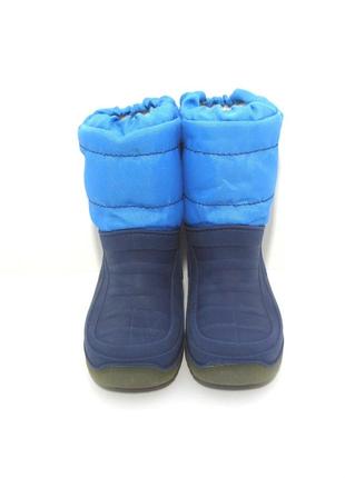 Дитячі зимові чобітки з підсвіткою дутики сноубутси р. 25-264 фото