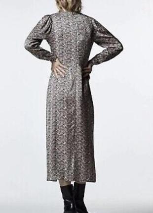 Zara вишукана сукня з шовкової віскози, плаття р.s2 фото