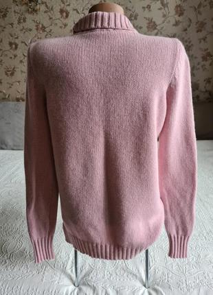 🍀🍀🍀 жіночий кашеміровий рожевий светр гольф tiziana fausti italy2 фото