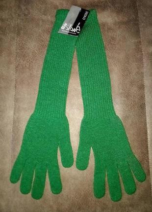Длинные трикотажные перчатки shotelli1 фото