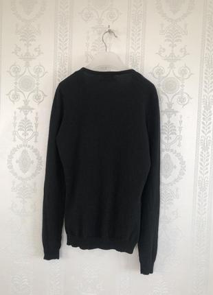 Черный кашемировый свитер джемпер пуловер 100% кашемир3 фото