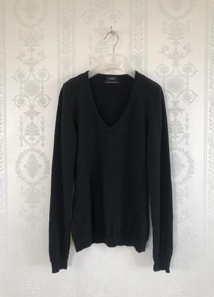 Черный кашемировый свитер джемпер пуловер 100% кашемир6 фото
