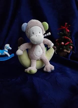 Baby fehn 🍌🐒 обезьянка на банане мягкая музыкальная игрушка для малыша подвеска в люльку