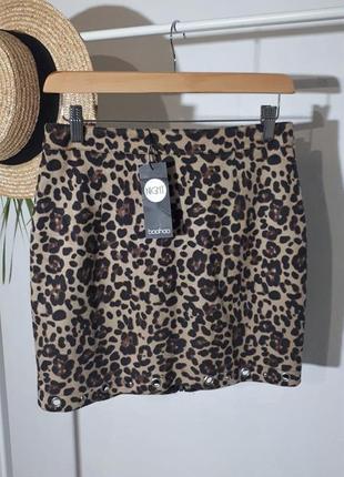 Леопардовая мини-юбка на молнии/сексуальная мини-юбка5 фото