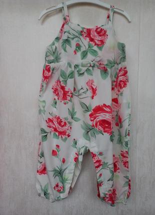 Ромпер, комбінезон в квітковий принт