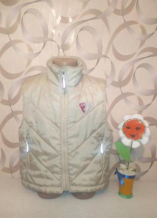 Дутая деми жилеточка на мальчика 122р