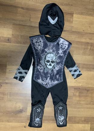 Ниндзя самурай черепа костюм карнавальный