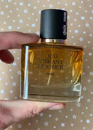 Духи zara vibrant leather oud/чоловічі парфуми/парфуми/туалетна вода1 фото