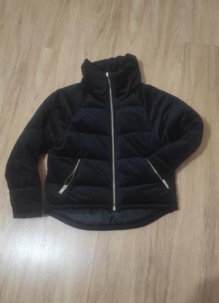 Женская зимняя велюровая куртка4 фото