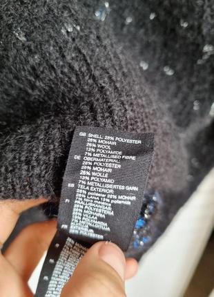 Вязаный шерстяной мохеровый свитер добротный новый фирменный теплый7 фото
