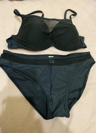 Купальник черный с сеткой