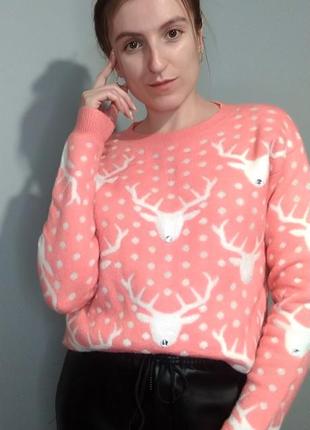 Новорічний/різдвяний светр, кофта від new look7 фото