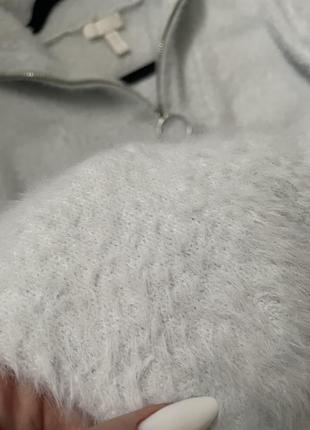 Джемпер свитер лонгслив высокий воротник с молнией6 фото