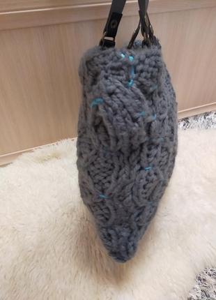 Сумка шоппер вязаная 5