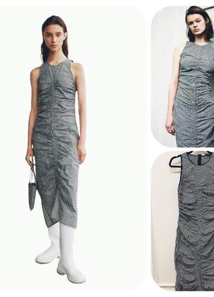 Платье с принтом zara
