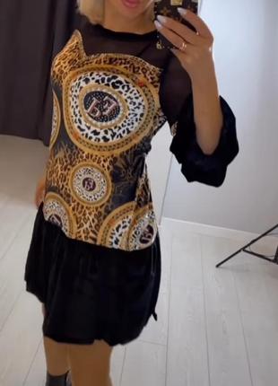 Стильне плаття з леопардовим принтом, бренд, турція,туніка.2 фото