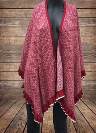 Тепле пончо