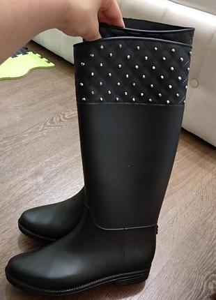 Шикарные резиновые сапоги сапожки 36-41