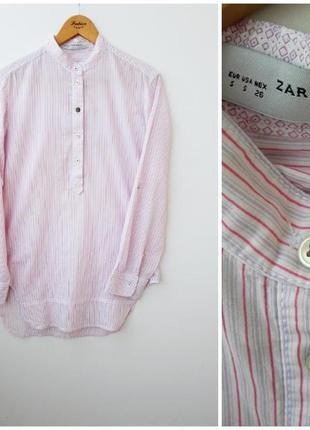 Трендова рожева подовжена сорочка від zara