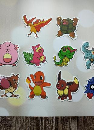 Наклейки, стикеры "покемоны. pokemon" (стик0002)