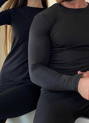 Теплий парний комплект термобілизни на флісі