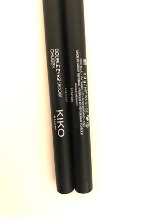 Kiko milano double eyeshadow chubby2 фото