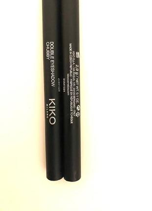 Kiko milano double eyeshadow chubby3 фото