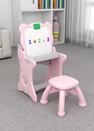 Новинка. детский настольный мольберт для рисования, парта,столик стульчик