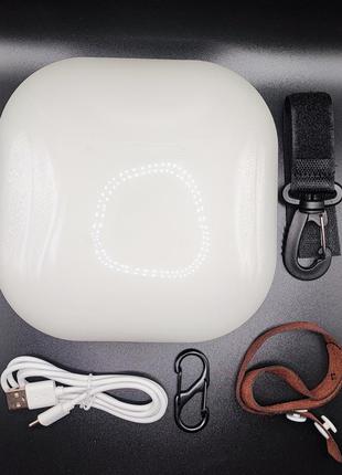 Портативная led лампа, кемпинговый фонарь, светильник на аккумуляторе + павербанк