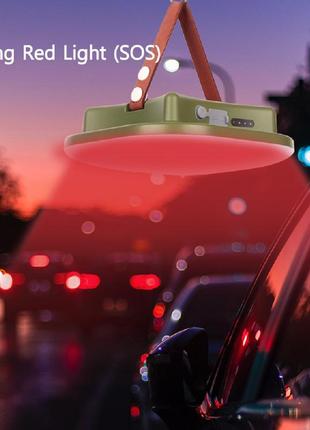 Портативная led лампа, кемпинговый фонарь, светильник на аккумуляторе + павербанк