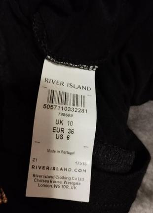 Блуза чорна легка трикотажна з стразами,розмір 10(36) на 42-44розмір від river island4 фото