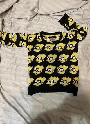 Светр свитер симпсоны сімпсони