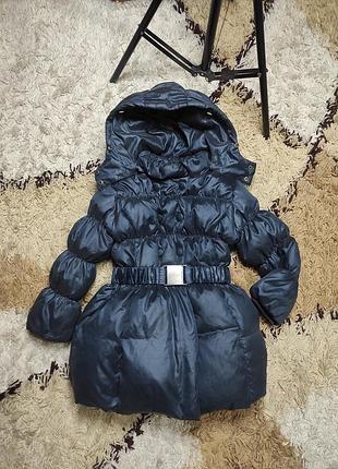 Зимний пуховик, красивая пуховая куртка chicco на 4-5 лет