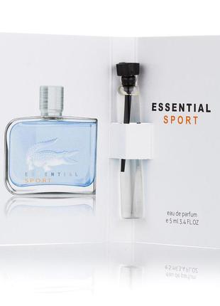 Чоловіча туалетна вода (пробник) Dresowe lacoste essential sport — 5 мл
