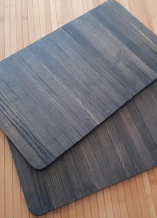Дерев'яна накладка, столик, килимок на підлокітник дивана ("графіт") #2i2ua6 фото