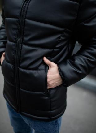 Куртка из кожзаменителя черная “skipper” от intruder2 фото