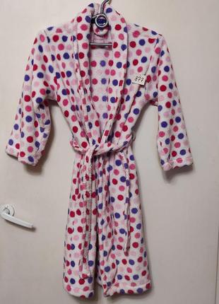 877. теплий підлітковий халат, для дівчинки.  р. - на зріст 134-140 / 9-10 років