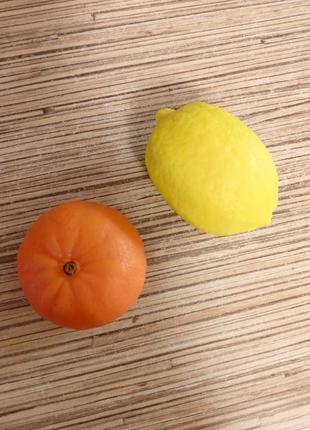 Мило ручної роботи мандаринки та лимончики1 фото