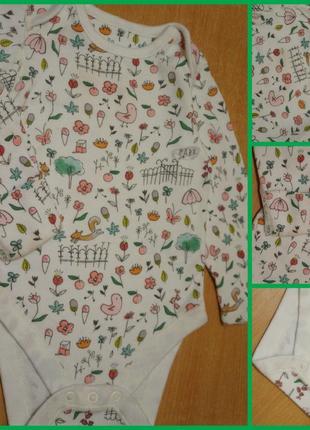 M&s бодик ( бодік ) 3-6 мес, есть царапки