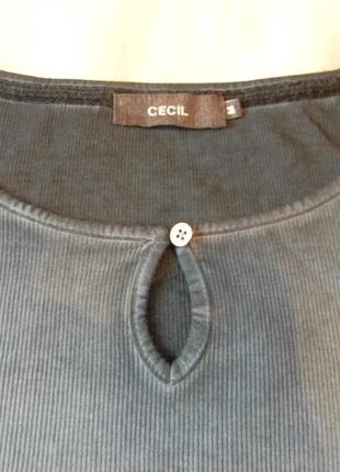 Трендовая трикотажная блуза кэжуал, эффект варенки cecil р.м
