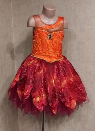 Карнавальна сукня феї розетти на 7-9 років5 фото