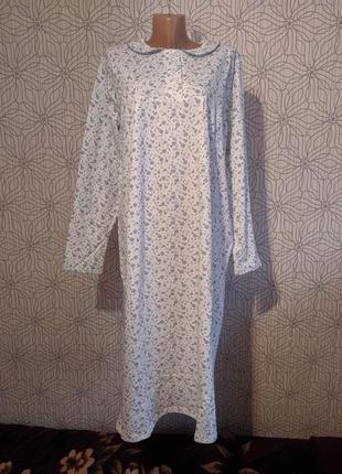 Нічна сорочка тепла зимова на байці