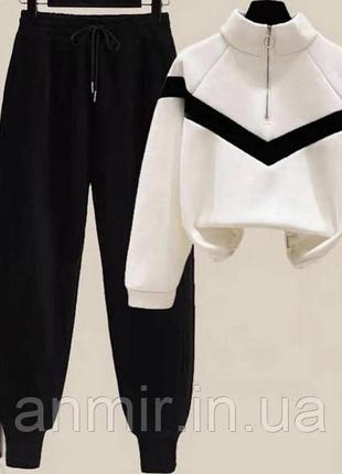 Модный теплый костюм на флисе overseas