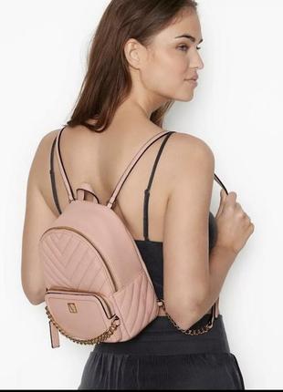 Стильный городской рюкзак victoria’s secret small backpack orchid blush 💕