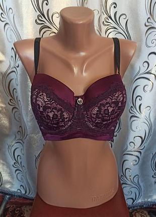 Розкішний сатиновий бюстгальтер з мереживом 34f 75f doutzen`s stories by hunkemoller