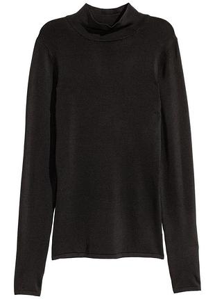 Гольф чорний жіночий в рубчик s h&m 0446254003