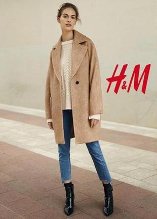 Актуально шерстяное пальто кокон h&m2 фото