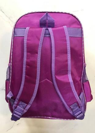Рюкзак шкільний ханна монтана, ранець спортивний шкільний рожевий з фіолетовим hanna montana4 фото