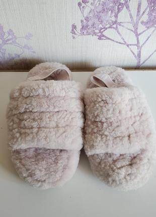 Шлепанцы детские ugg fluff  nat
